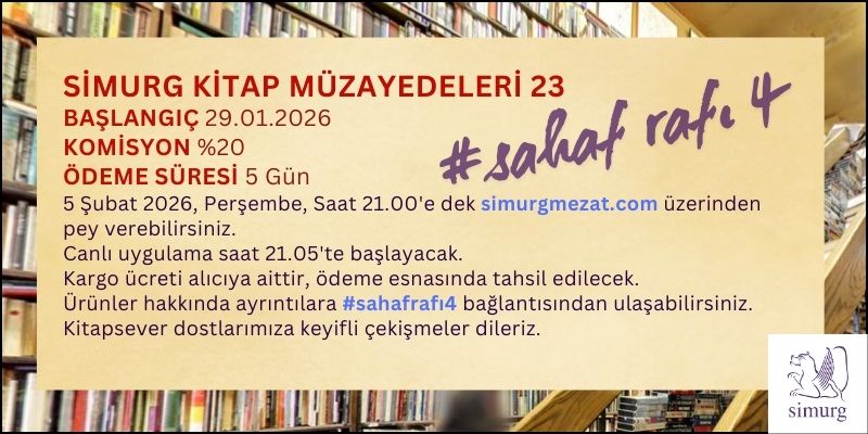 Simurg Kitap Müzayedeleri 23 #SahafRafı4