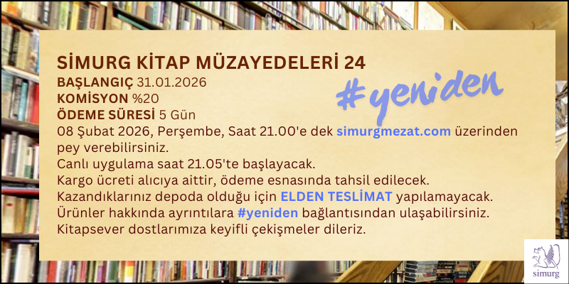 Simurg Kitap Müzayedeleri 24 #Yeniden