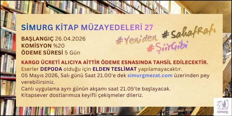 #Yeniden #SahafRafı #ŞiirGibi SİMURG KİTAP MÜZAYEDELERİ 27