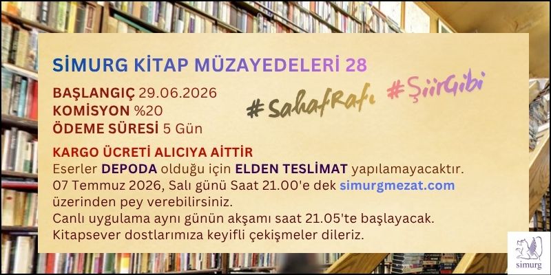 #SahafRafı #ŞiirGibi SİMURG KİTAP MÜZAYEDELERİ 28  #SahafRafı #ŞiirGibi
