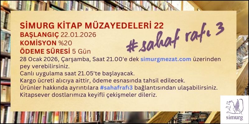 Simurg Kitap Müzayedesi 22 #SahafRafı3