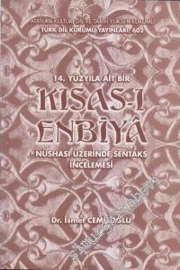 14. Yüzyıla Ait Bir Kısas-ı Enbiya Nüshası Üzerine Sentaks İncelemesi -        1994