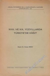 18. ve 19. Yüzyıllarda Türkiye'de Kağıt -        1963