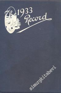 1933 Yıllığı İstanbul Amerikan Koleji 11 = The 1933 Record Istanbul American College  -