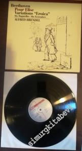 33 LP PLAK VINYL: Beethoven, Alfred Brendel, Pour Elise - Variations Eroica, Six Bagatelles - Six Ecossaises, Op. 35 -