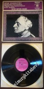 33 LP PLAK VINYL: Beethoven, Wagner, Serge Koussevitzky, Boston Symphony Orchestra Symphony No. 3 In E Flat, Op 55, "Eroica" / Flying Dutchman Overture -        1970
