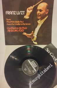 33 LP PLAK VINYL: Liszt / Orchestre de Paris, Georg Solti - Orchestral Works - Tasso / Mephisto Waltz No. 1 / From The Cradle To The Grave -        1975