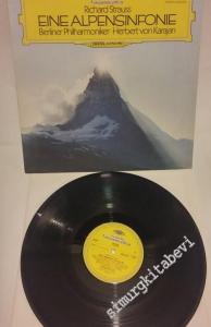 33 LP PLAK VINYL: Richard Strauss, Berliner Philharmoniker, Herbert von Karajan - Eine Alpensinfonie -        1981