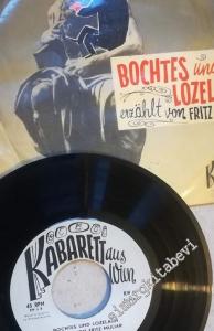 45 RPM SINGLE PLAK VINYL: Fritz Muliar - Bochtes Und Lozelach -        1961