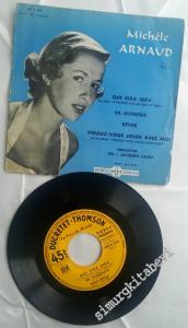 45 RPM SINGLE PLAK VINYL: Michèle Arnaud - Que Sera Sera, Volume 6 -        1956