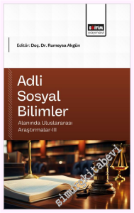 Adli Sosyal Bilimler Alanında Uluslararası Araştırmalar - 2 -         2026