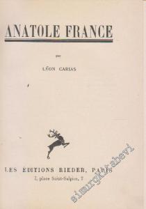 Anatole France -        1931
