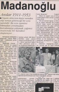 Anılar 1 ( 1911 - 1953 ) -        1982