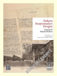 Ankara Araştırmaları Dergisi 23 = Journal of Ankara Studies  - Sayı: 2  Cilt: 13    Aralık