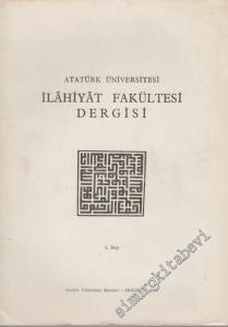 Atatürk Üniversitesi İlahiyat Fakültesi Dergisi - Sayı: 6, Yıl: 1986       1986