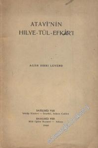 Atayi'nin Hilye-tül-Efkar'ı -
