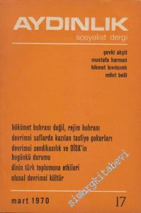 Aydınlık Aylık Sosyalist Dergi - Sayı: 17 Mart 1970