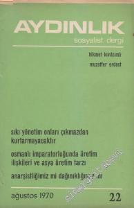 Aydınlık Aylık Sosyalist Dergi - Sayı: 22, Ağostos 1970
