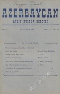 Azerbaycan - Aylık Kültür Dergisi - Sayı: 6-7 (42-43), Eylül - Ekim 1955