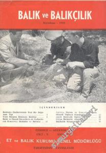 Balık ve Balıkçılık Dergisi - Sayı: 7-8, Temmuz - Ağustos 1962, Cilt: 9
