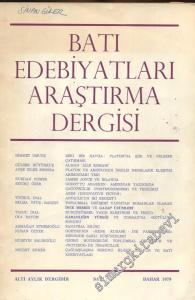 Batı Edebiyatları Araştırma Dergisi - Altı Aylık Dergi - Sayı: 1    1  Bahar