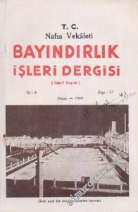 Bayındırlık İşleri Dergisi - Sayı: 11    Yıl: 6  Nisan