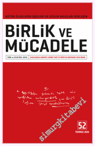 Birlik ve Mücadele Dergisi - - Sayı: 52      Temmuz