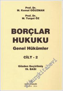 Borçlar Hukuku Genel Hükümler - Cilt 2 -        2024