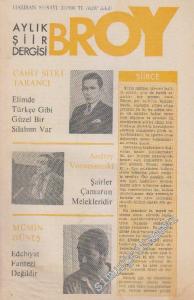 Broy Aylık Şiir Dergisi - Sayı: 20      Haziran