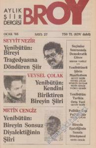 Broy Aylık Şiir Dergisi - Sayı: 27      Ocak