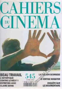 Cahiers Du Cinema - Sayı: 545      Avril 2000