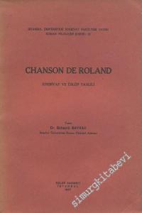 Chanson de Roland - Edebiyat ve Üslup Tahlili -        1947