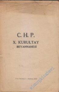 CHP 10. Kurultay Beyannamesi -        1953