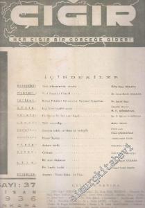 Çığır Gençlik, İlim, Fikir, Sanat ve Dava Mecmuası - Sayı: 37  3  4  Nisan