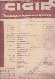 Çığır Gençlik, İlim, Fikir, Sanat ve Dava Mecmuası - Sayı: 38 - 39  3  4  Mayıs - Haziran