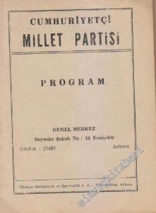 Cumhuriyetçi Millet Partisi Program -