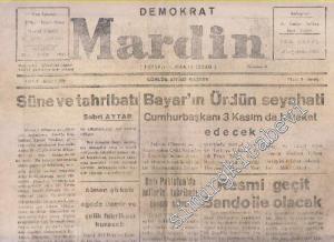 Demokrat Mardin Günlük Siyasi Gazete - Bayar'ın Ürdün Seyahati - Sayı: 346  Yıl: 2    Ekim 1955