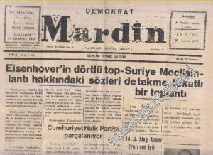 Demokrat Mardin Günlük Siyasi Gazete - Cumhuriyet Halk Partisi Parçalanıyor - Sayı: 231  Yıl: 2    Şubat