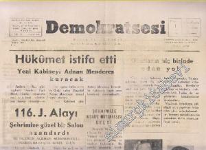 Demokratsesi - Hükümet İstifa Etti - Sayı: 40  Yıl: 1    Aralık 1955