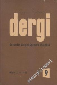 Dergi - Sovyetler Birliğini Öğrenme Enstitüsü - Sayı: 9    Yıl: 3   1957