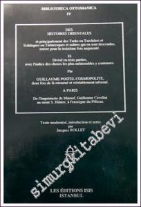 Des Histoires Orientales et Principalement des Turks ou Turchikes -        1999
