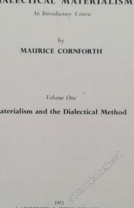 Dialectical Materialism: An Introductory Course - Volume One: Materyalism and the Dialectical Method -        1952