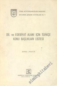 Dil ve Edebiyat Alanı İçin Türkçe Konu Başlıkları Listesi -        1990