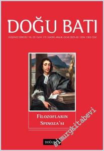 Doğu Batı: Üç Aylık Düşünce Dergisi - Filozofların Spinoza'sı - Sayı: 115    Yıl: 29   2026