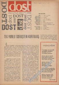 Dost Fikir ve Sanat Dergisi - Sayı: 14  17    Aralık