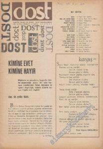 Dost Fikir ve Sanat Dergisi - Sayı: 20  18    Haziran