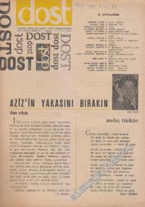 Dost Fikir ve Sanat Dergisi - Sayı: 32  19    Haziran