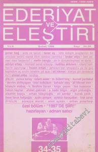 Edebiyat ve Eleştiri: Aylık Edebiyat Dergisi  - Sayı 34 - 35      Ocak - Şubat