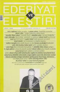 Edebiyat ve Eleştiri: Aylık Edebiyat Dergisi Sayı: 61 - 60 (61)       Mayıs - Haziran