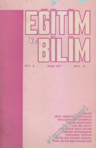 Eğitim ve Bilim - Sayı: 10  2    Kasım